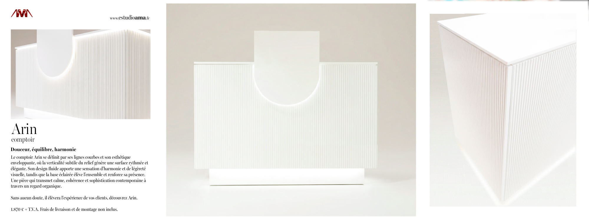 Fiche mobilier opticien estudio AMA